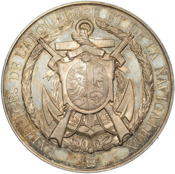 7236_1 Genève, Genève, Exercices de l'Arquebuse, 1875, unz/stgl