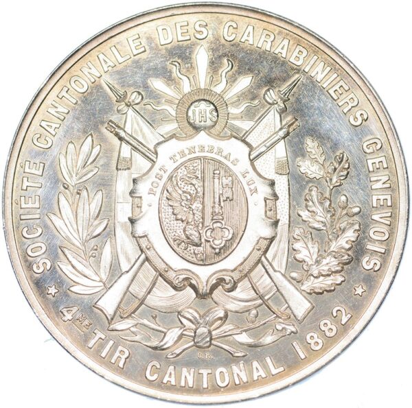 7237_1 Genève, Genève, Kantonales Schützenfest, 1882, unz/stgl