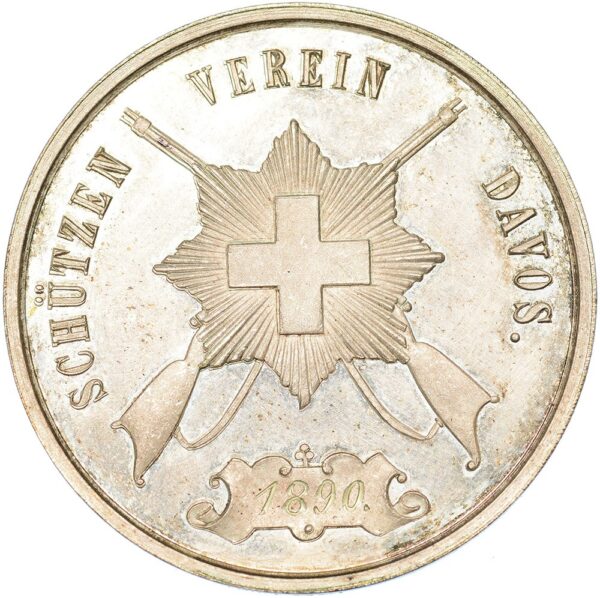 7241_1 Graubünden, Davos, Schützenverein, 1890, stgl