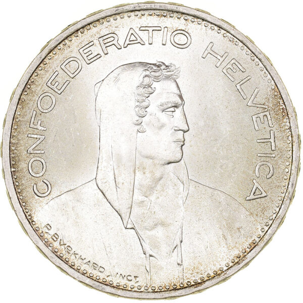 5 Franken, 1939, Stempelglanz