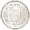5 Franken, 1949, Stempelglanz
