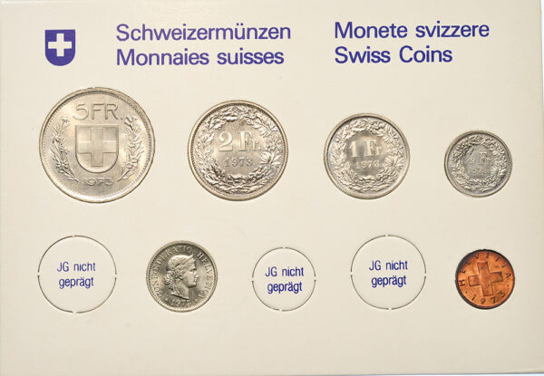 Münzensatz, 1973, Stempelglanz