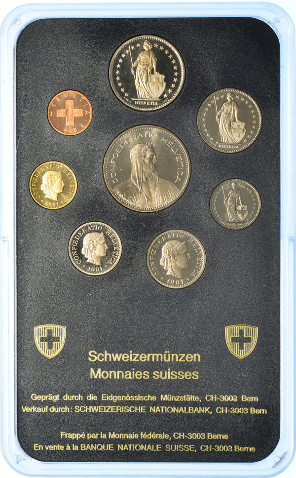 Münzensatz, 1981, Stempelglanz