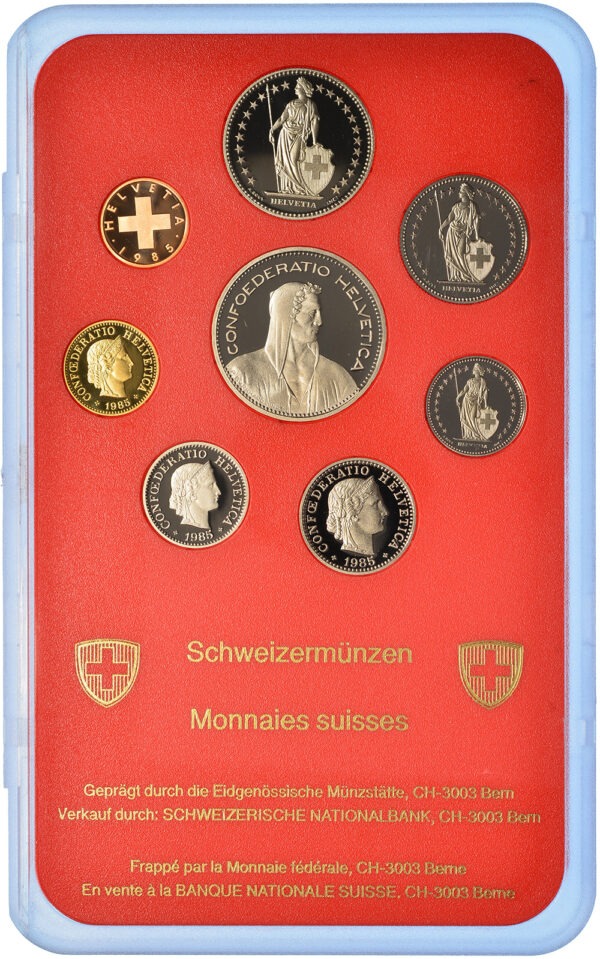 26786_1 Münzensatz, 1985, Polierte Platte