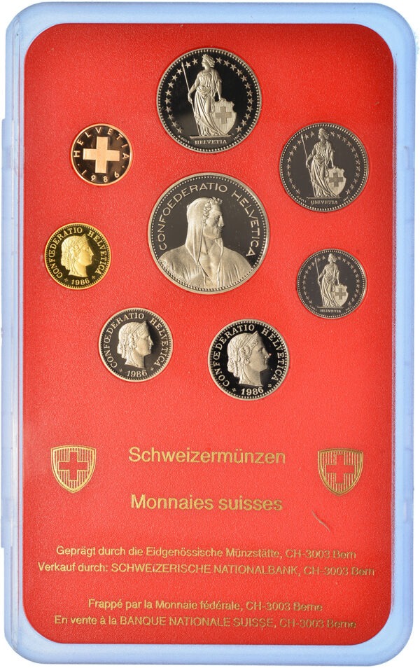 26788_1 Münzensatz, 1986, Polierte Platte