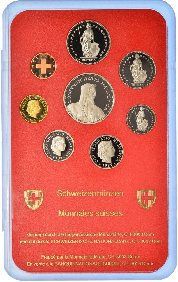 26790_1 Münzensatz, 1987, Polierte Platte