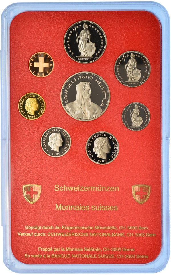 26794_1 Münzensatz, 1989, Polierte Platte
