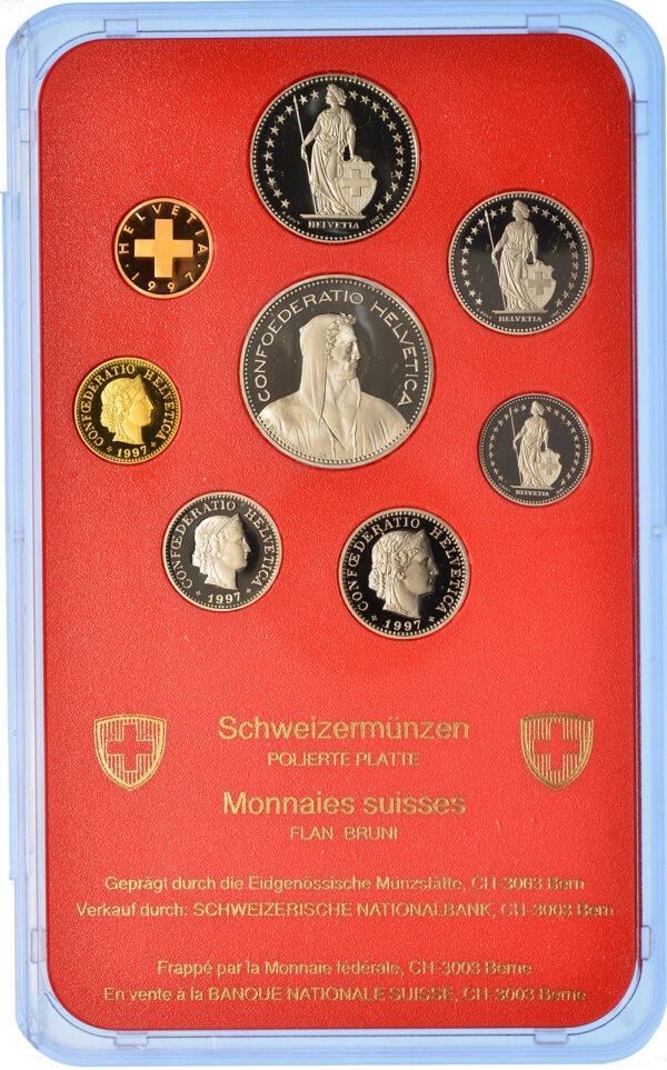 26810_1 Münzensatz, 1997, Polierte Platte