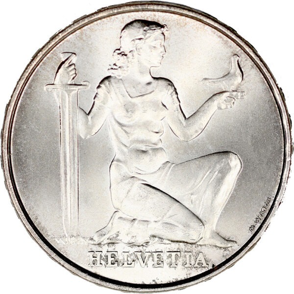 5 Franken, 1936, Stempelglanz