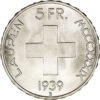 5 Franken, 1939, Stempelglanz