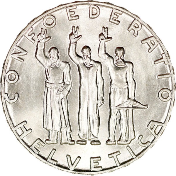 5 Franken, 1941, Stempelglanz