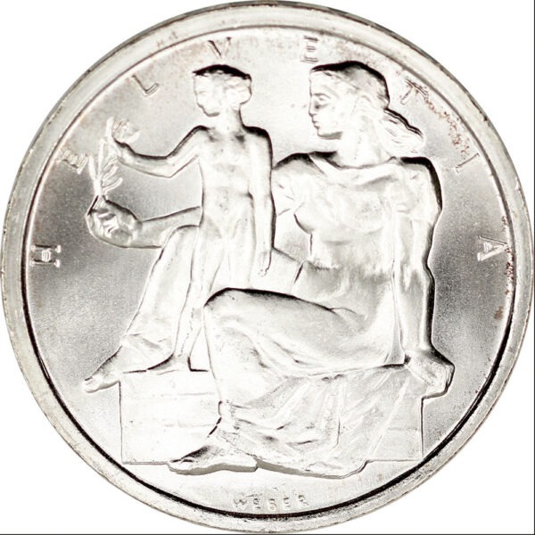 5 Franken, 1948, Stempelglanz