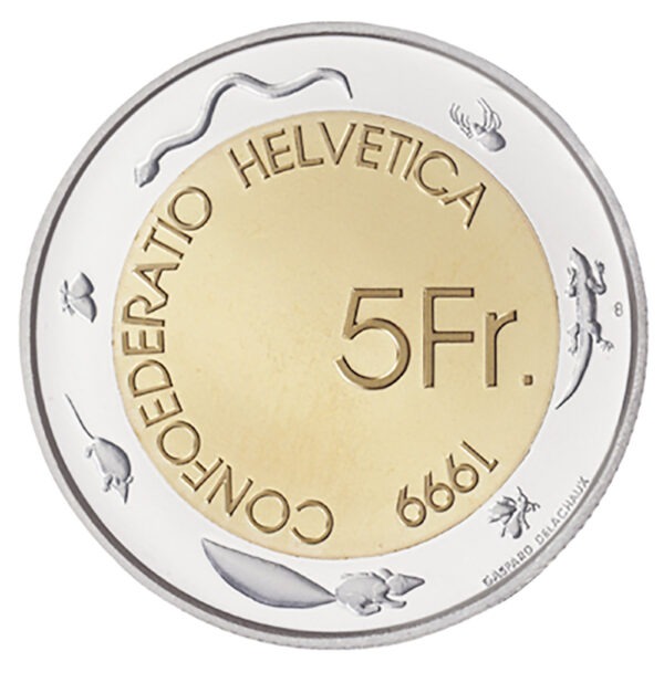 5 Franken, 1999, Polierte Platte