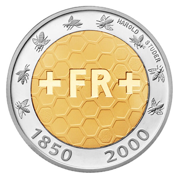 5 Franken, 2000, Polierte Platte
