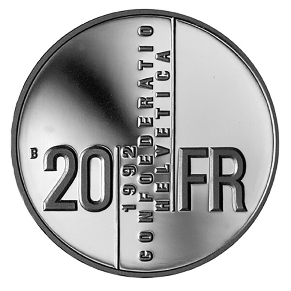 20 Franken, 1992, Stempelglanz