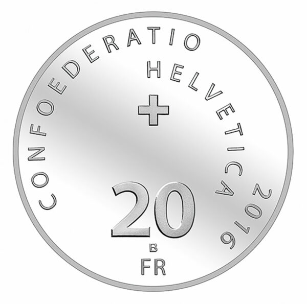 20 Franken, 2016, Polierte Platte