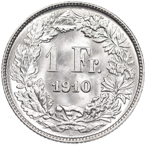 27296_1 1 Franken, 1910, unzirkuliert