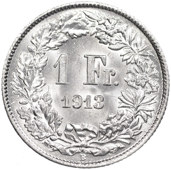 1 Franken, 1913, fast unzirkuliert