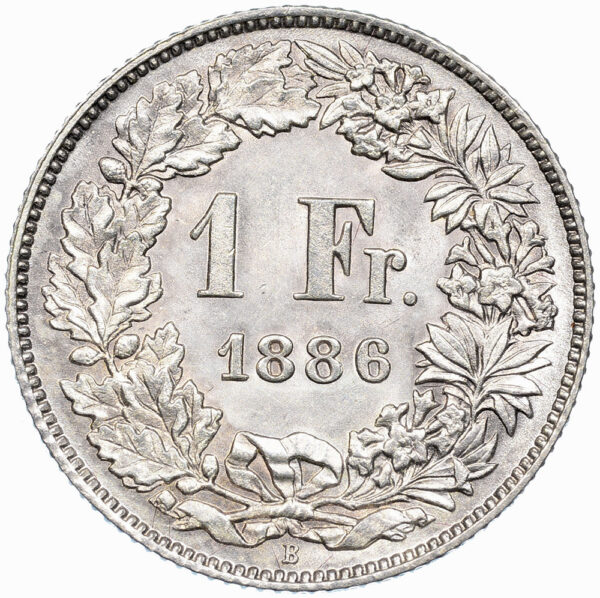 27417_1 1 Franken, 1886, unzirkuliert