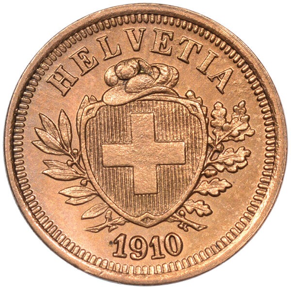 1 Rappen, 1910, unz/stgl