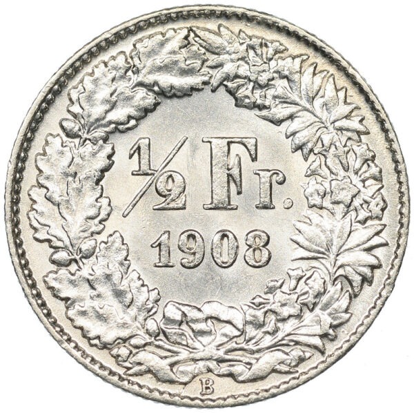 50 Rappen, 1908, unzirkuliert