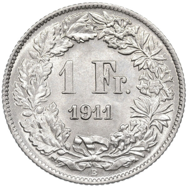 27869_1 1 Franken, 1911, unz/stgl