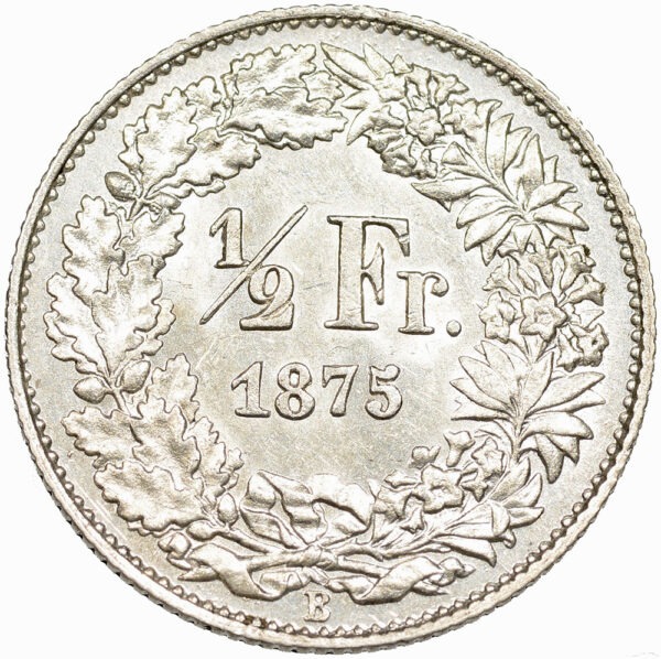 27879_1 50 Rappen, 1875, fast unzirkuliert