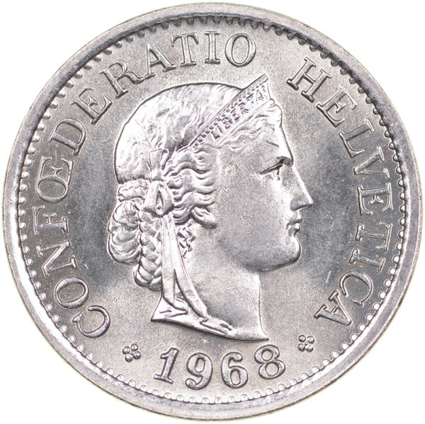 28252_1 10 Rappen, 1968, Stempelglanz