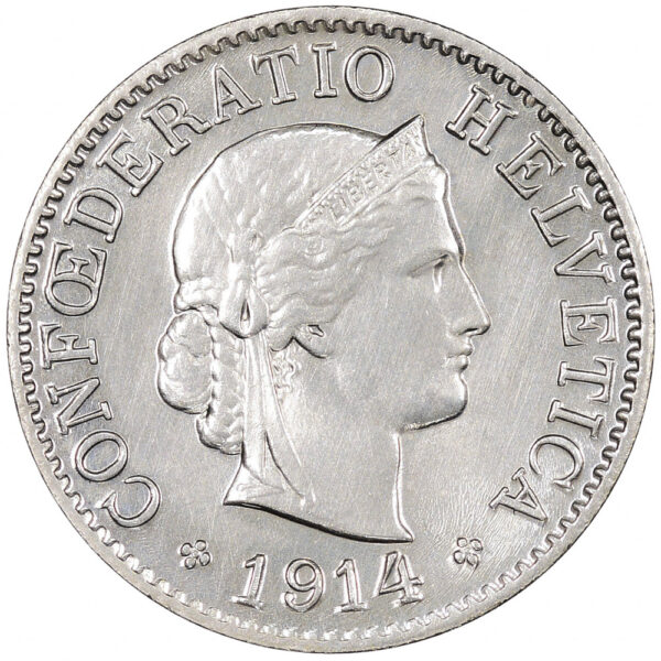 28327_1 5 Rappen, 1914, Stempelglanz