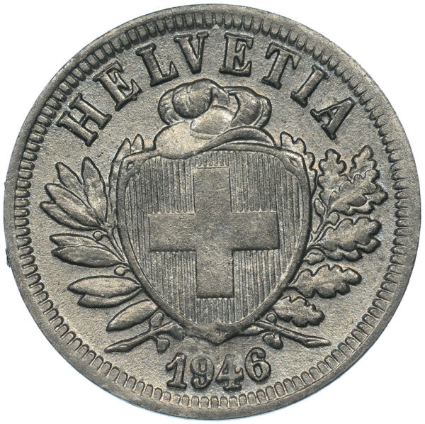 2 Rappen, 1946, unz/stgl